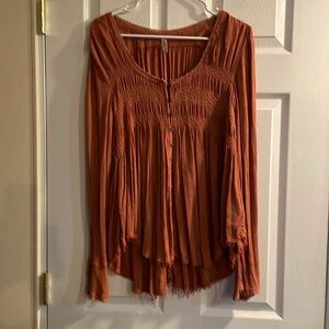 Free People size small long sleeve shirt